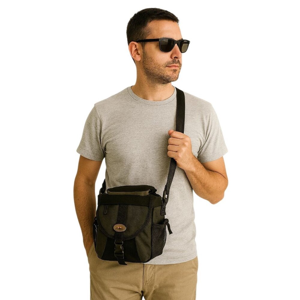 Lowepro Padded Camera Bag Tote Shoulder Satchel Black Gray